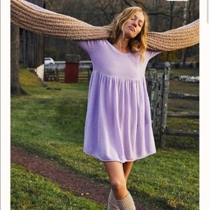 NWT Free People Beach The Luxe Sweater Babydoll Dress